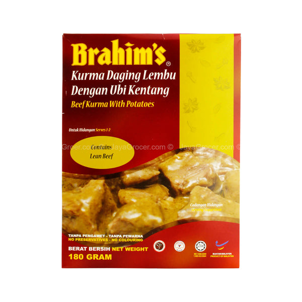 Brahim's Ready-to-Eat Beef Kurma With Potatoes 180g