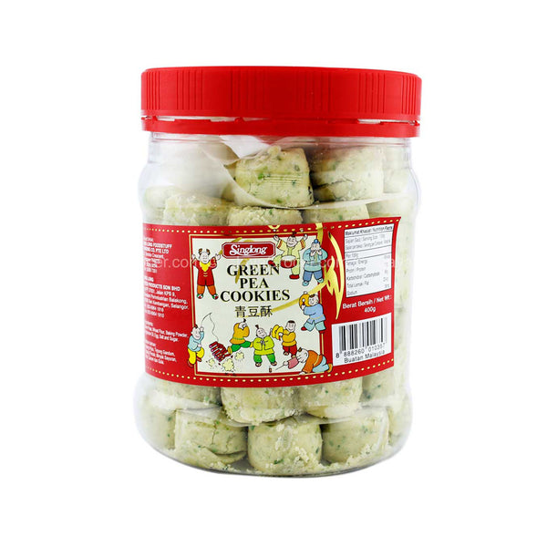 Singlong Green Pea Cookies (Regular) 400g (highest price)