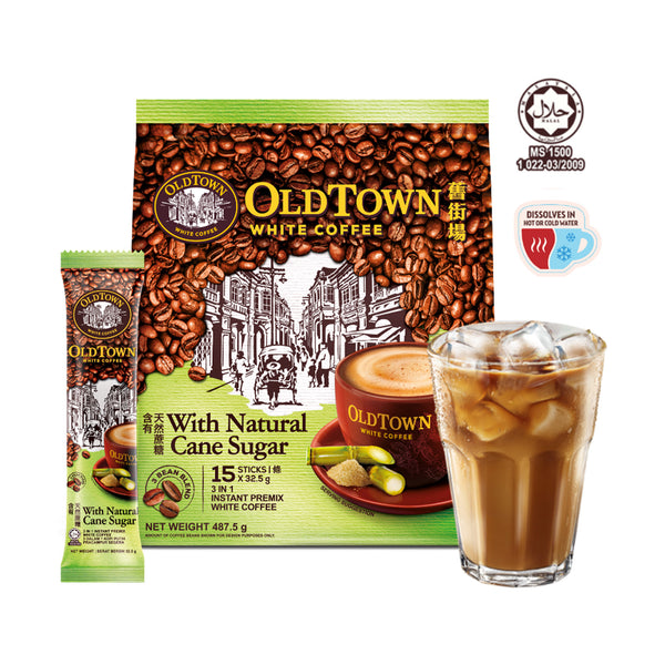 Old Town Cane Sugar Instant 3in1 Premix White Coffee 32.5g x 15 (highest price)