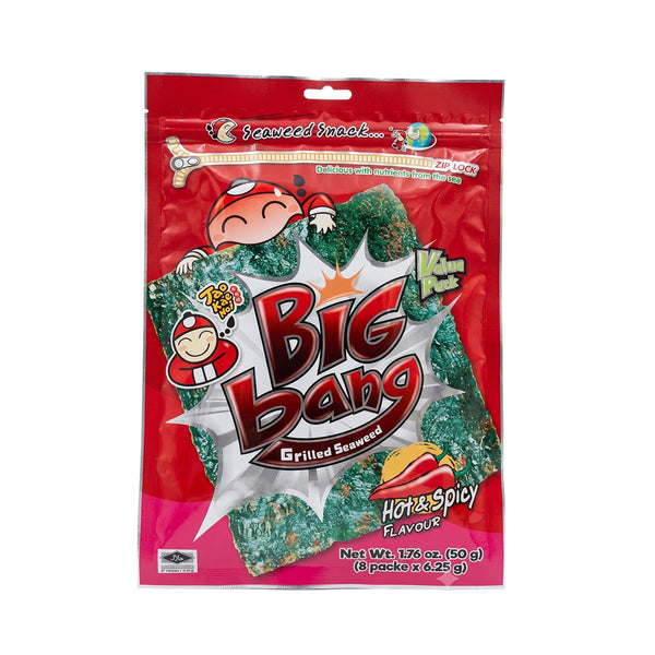 Taokaenoi Big Bang Grilled Seaweed Hot and Spicy Flavour 50g (highest price)