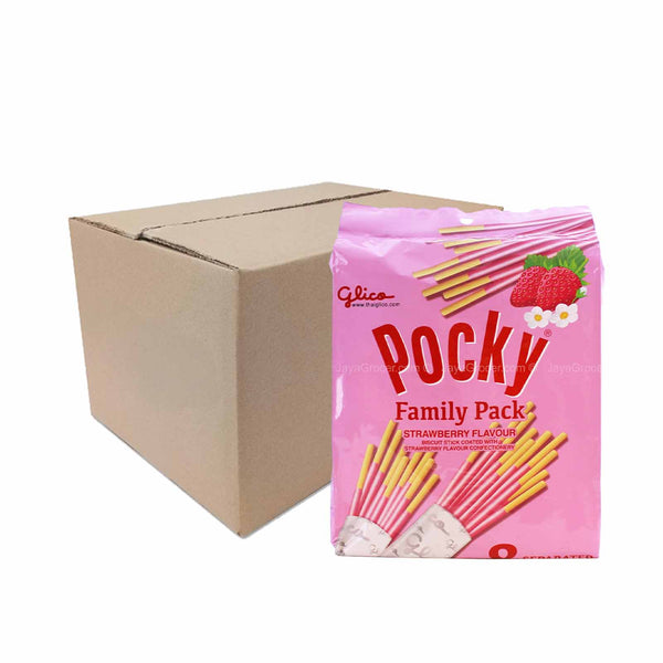 Glico Pocky Biscuit Stick Family Pack Strawberry Flavour 21g x 8 (highest price)