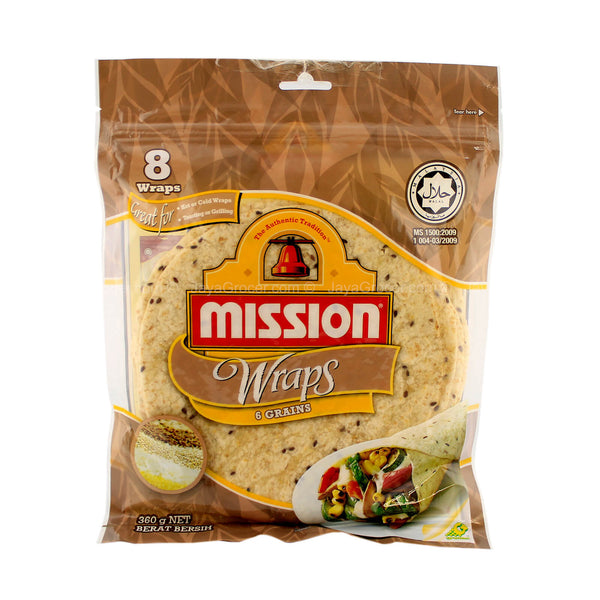 Mission 6 Grains Tortilla Wraps 360g (highest price)