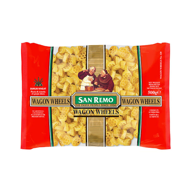 San Remo Wagon Wheel Dry Pasta 500g (highest price)