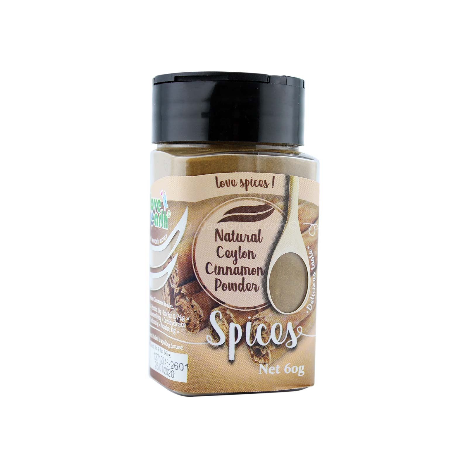 Love Earth Natural Organic Ceylon Cinnamon Powder 60g – Jaya Grocer ...