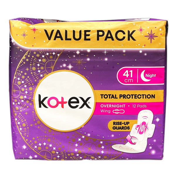 Kotex Proactive Guard Overnight Wings Pads 41cm 12sheets