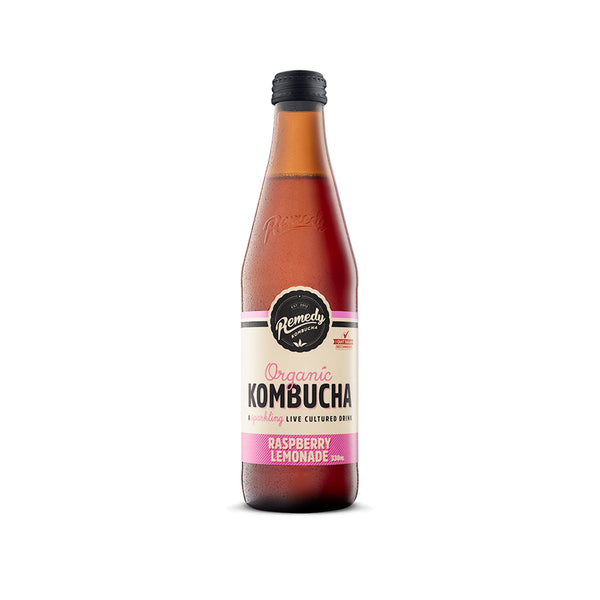 Remedy Organic Raspberry Lemonade Glass Bottle 330ml