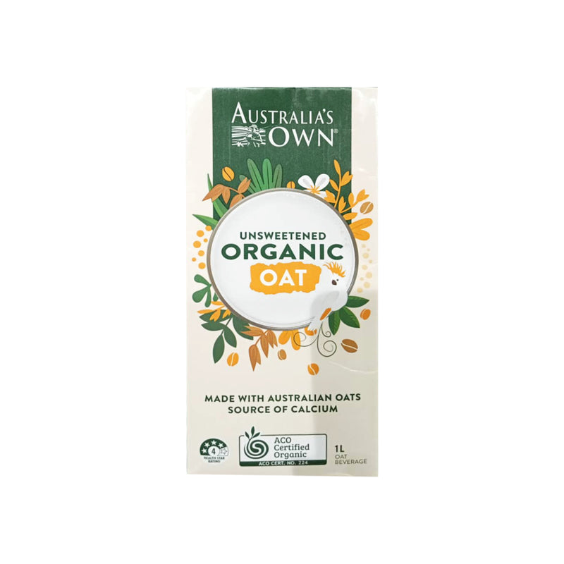 Autralias Own Unsweetened Organic Oat Milk 1L