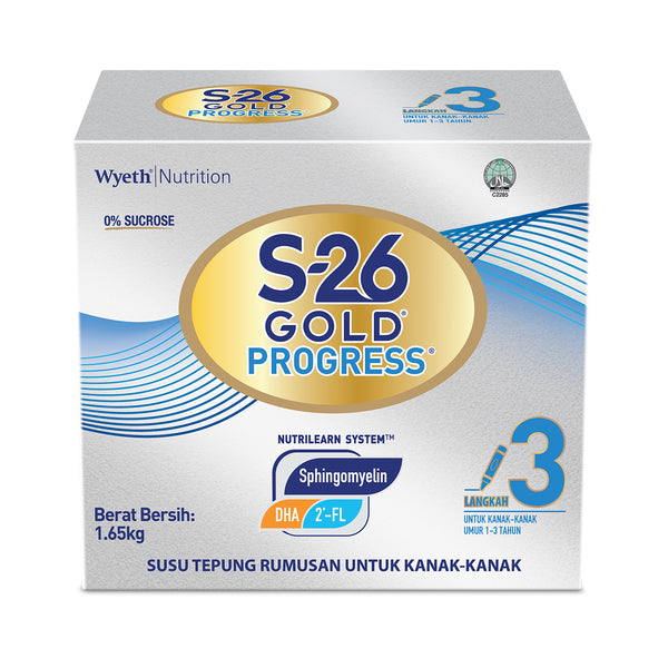Wyeth S-26 Gold Progress Step 3 Growing Up Milk Powder 1.65kg (highest price)