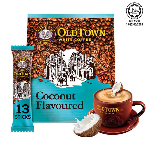 Old Town Coconut Flavoured Instant 3in1 Premix White Coffee 20g x 13