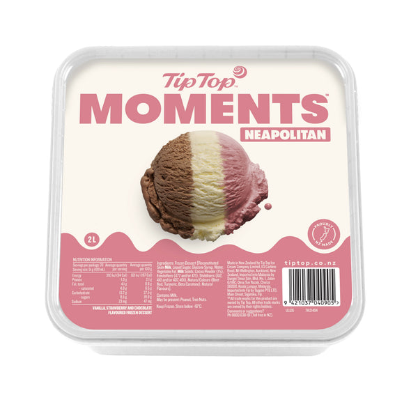 Tip Top Moments Neapolitan Ice Cream 2L (highest price)