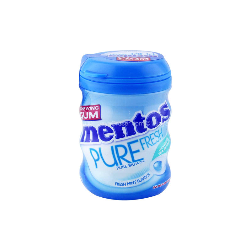 Mentos Pure Fresh Pure Breath Fresh Mint Sugar Free Chewing Gum with Green Tea 57g