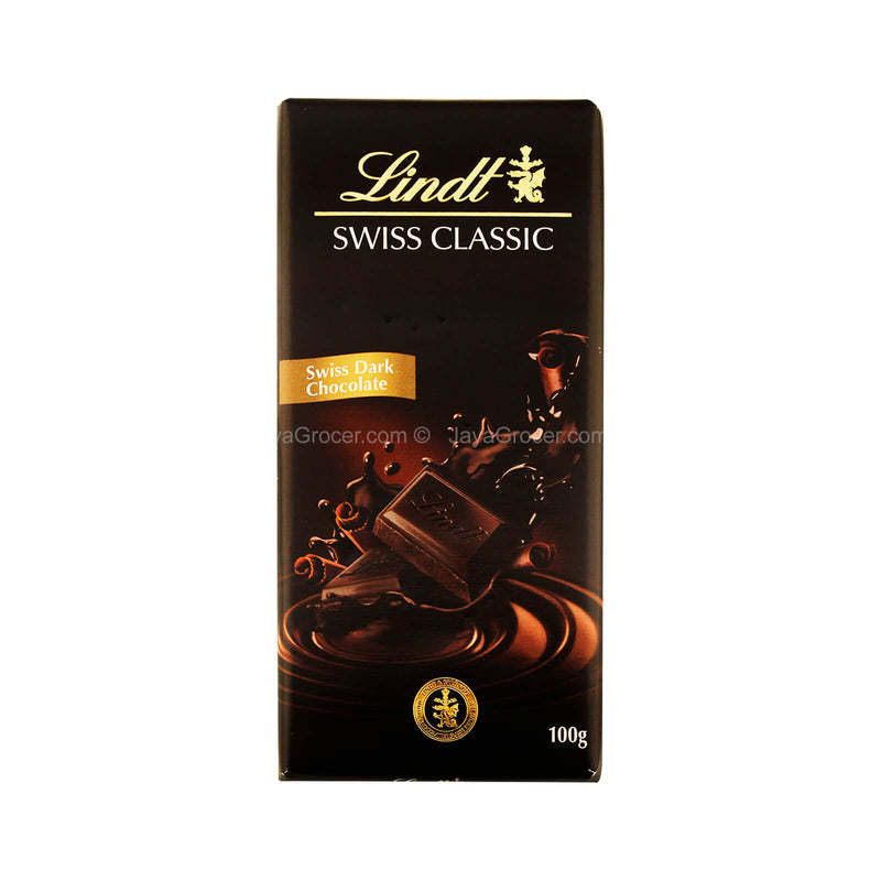 Lindt Swisss Classic Dark Chocolate Bar 100g