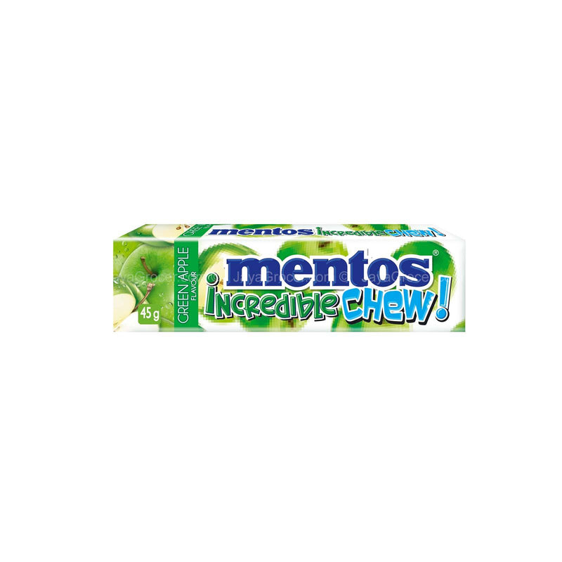 Mentos Incredible Green Apple Flavour Chew! 45g