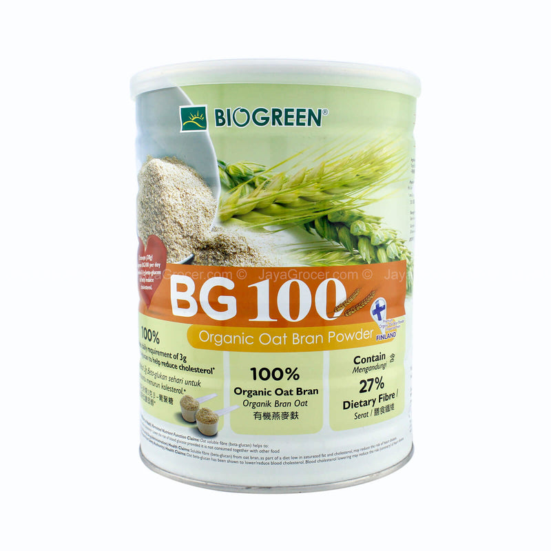 Biogreen BG100 Organic Oat Bran Powder 500g