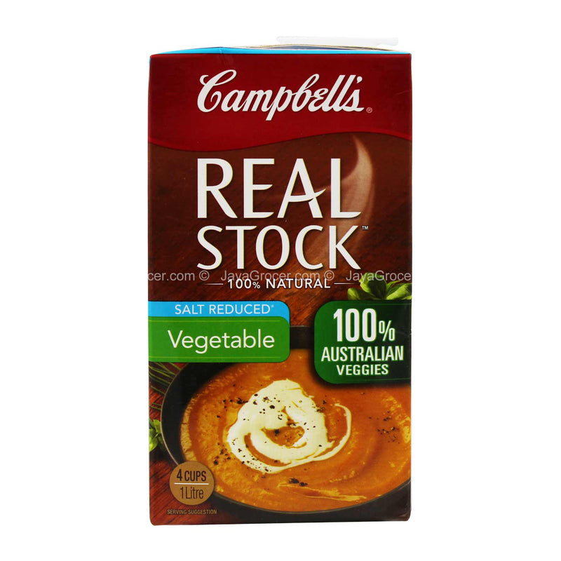 Campbells Real Vegetable Stock Salt Reduced 1L