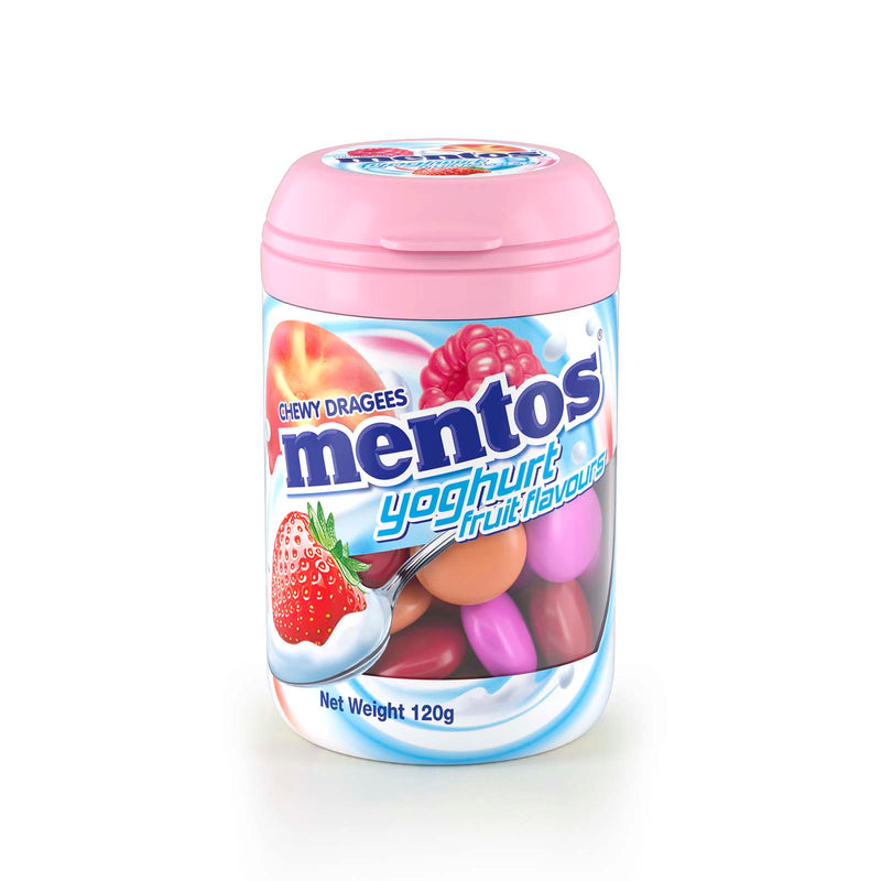 Mentos Yoghurt Flavour Chewy Candy 120g