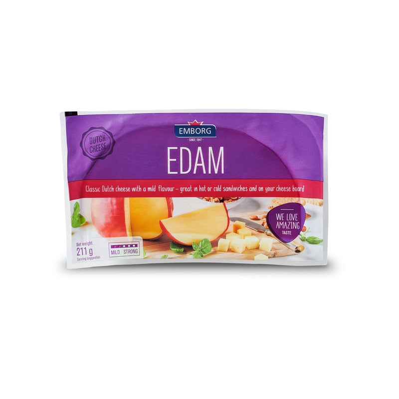 Emborg Edam Wedges Cheese 211g
