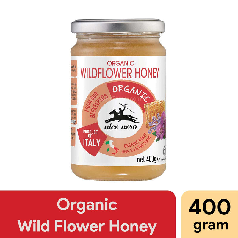 Alce Nero Organic Wild Flower Honey 400g