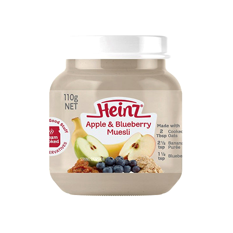 Heinz Apple and Blueberry Muesli Baby Food 110g