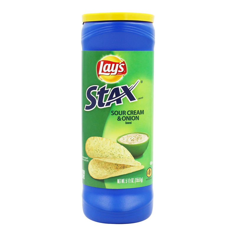 LAY'S  STAX SOUR CRM ONION 5.5OZ *1