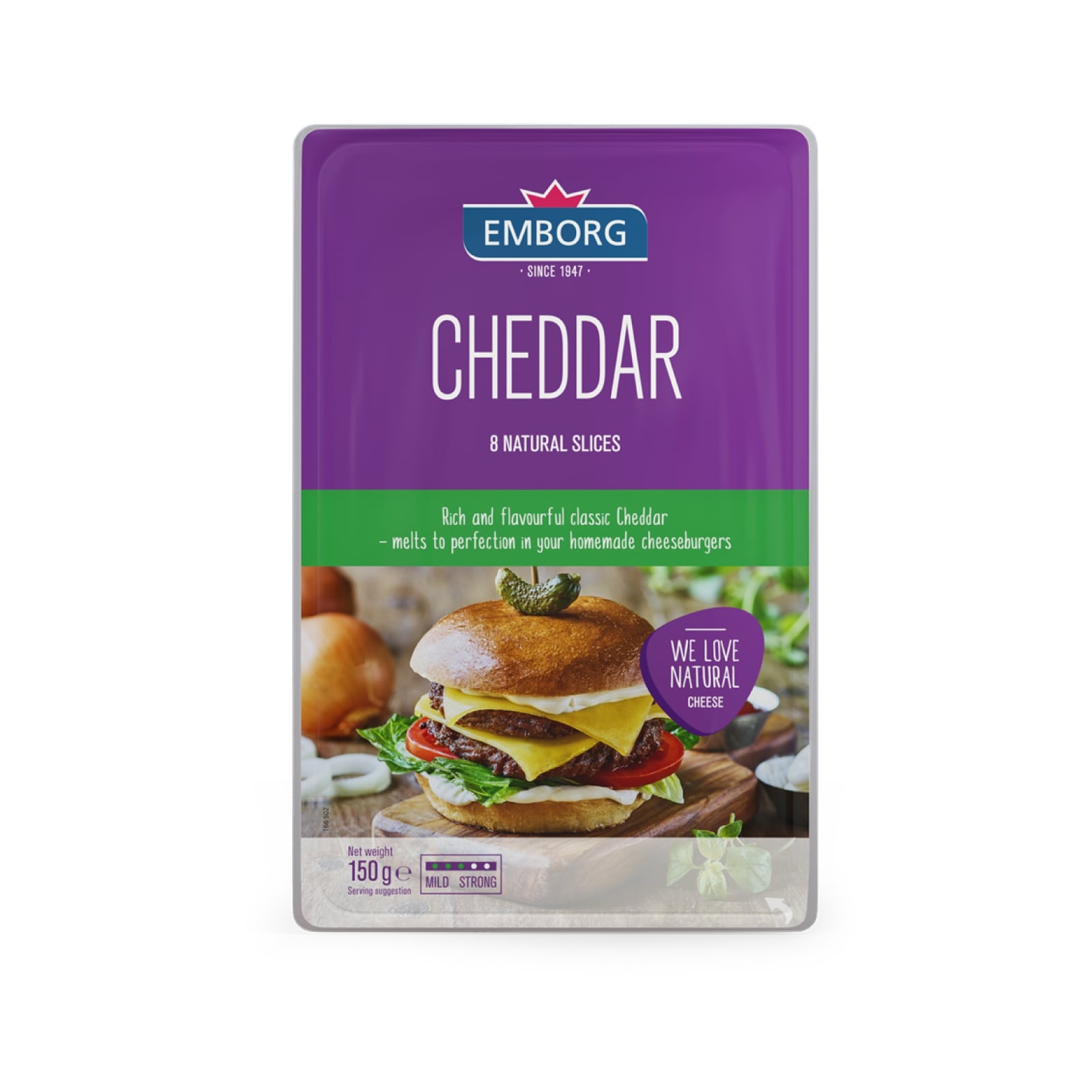Natural Cheddar Cheese Slice 150g