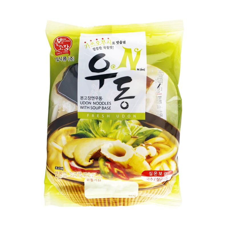 Bon Go Jang Fresh Udon Noodles with Soup Base 225g