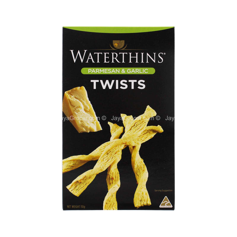 Waterthins Parmesan & Garlic Twists 110g