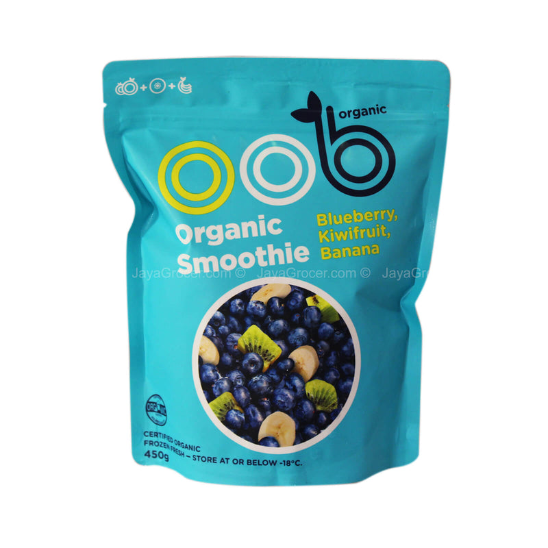 OOB Organic Smoothie Blueberry, Kiwifruit & Banana Fruits 450g
