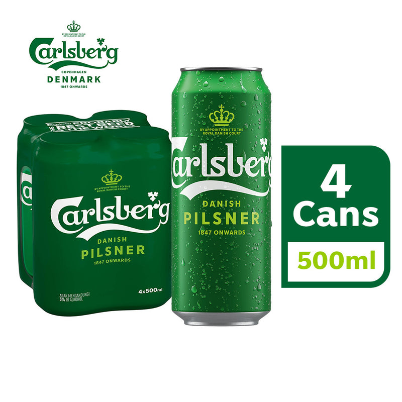 Carlsberg Danish Pilsner Beer (Can) 500ml
