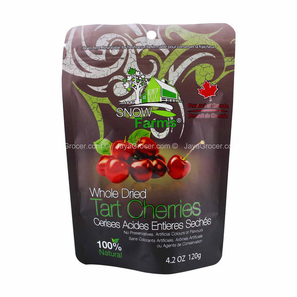 Snow Farms Whole Dried Tart Cherries 120g