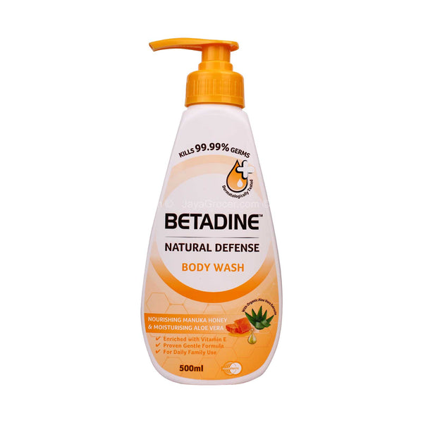 BETADIN B/WASH MOISTURING M/HNY 500ML