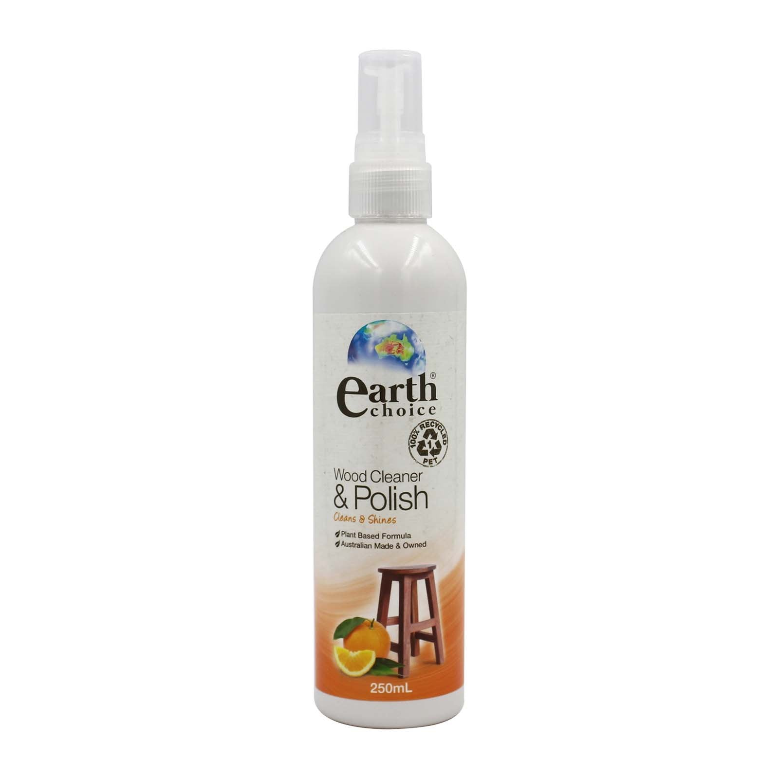 Earth Choice Wood Cleaner & Polish Orange Scent 250ml