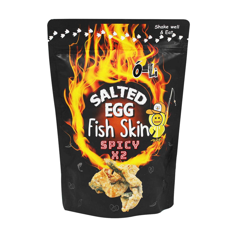 O-Li Spicy X2 Salted Egg Fish Skin Snack 105g