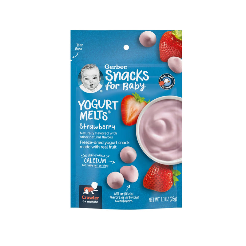 Gerber Yogurt Melts Strawberry Baby Snack 28g