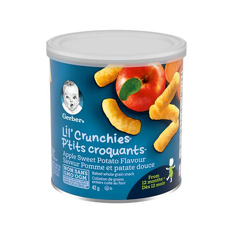 Gerber Snacks For Baby Lil Crunchies Apple Sweet Potato Snack 42g