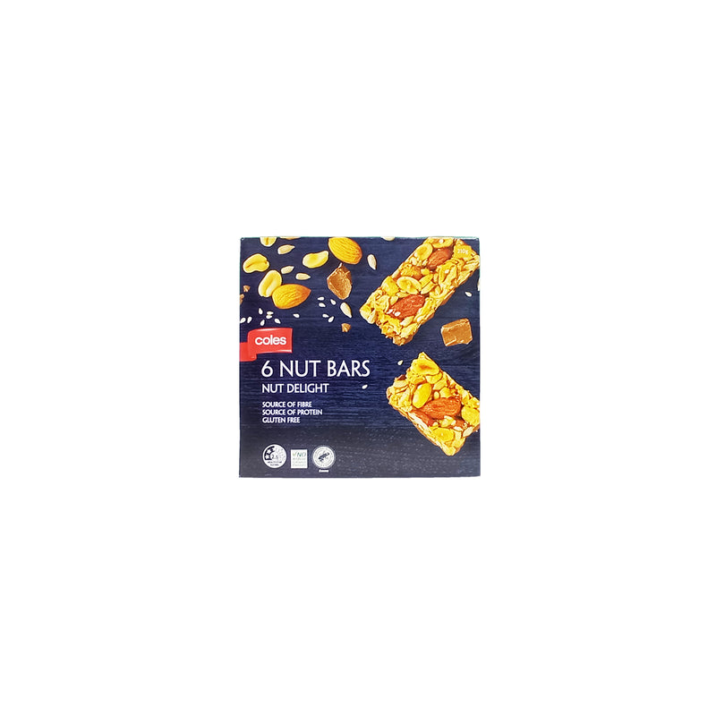 Coles Nut Bar Fruit And Nut 210g
