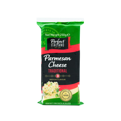 Perfect Italiano Medium Flavour Parmesan Block Cheese 250g