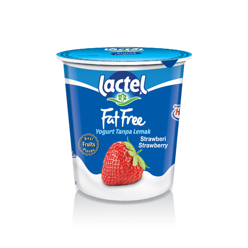 Lactel Fat Free Strawberry Yogurt 130g