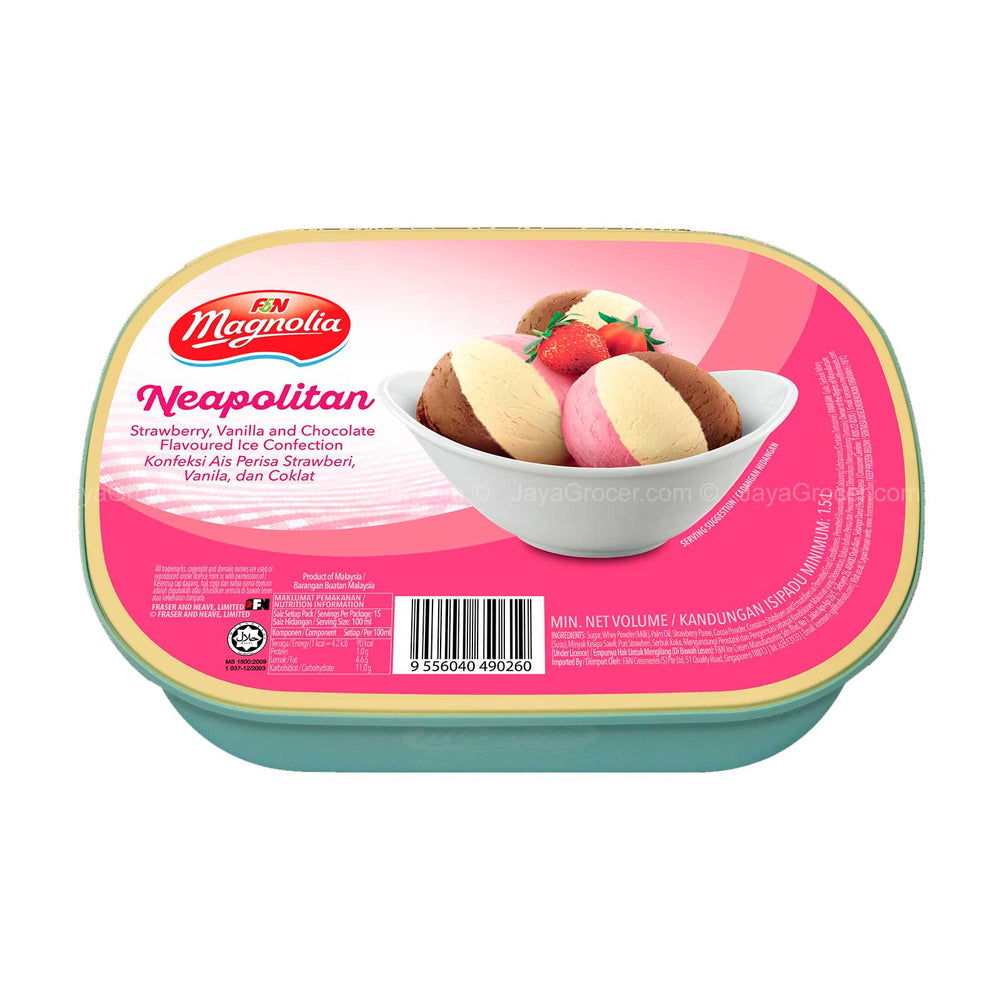 Magnolia Neapolitan Ice Cream Tub 1.4L