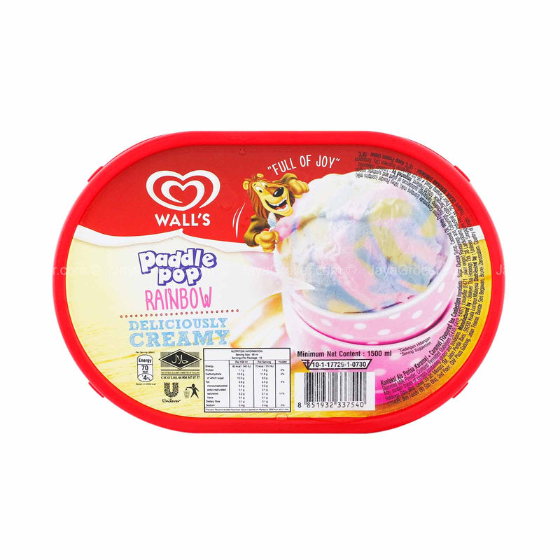 Walls Ice Cream Paddle Pop Rainbow 1.4L