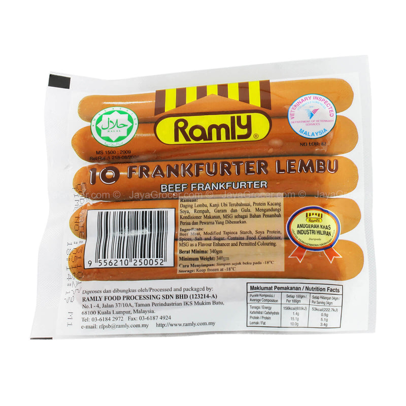 Ramly Beef Frankfurter 340g