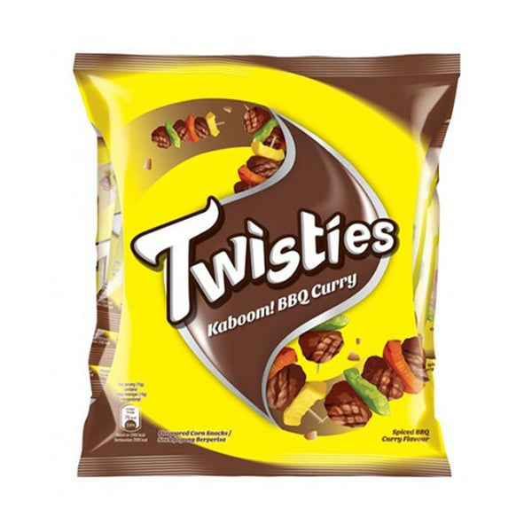 Twisties Kaboom! BBQ Curry Corn Snacks 13g x 8 (highest price)