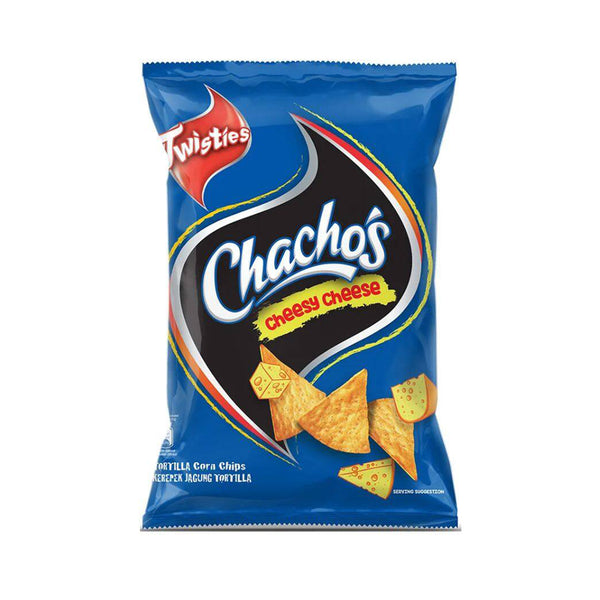Chachos Tortilla Corn Chips Cheesy Cheese Flavour 160g (highest price)