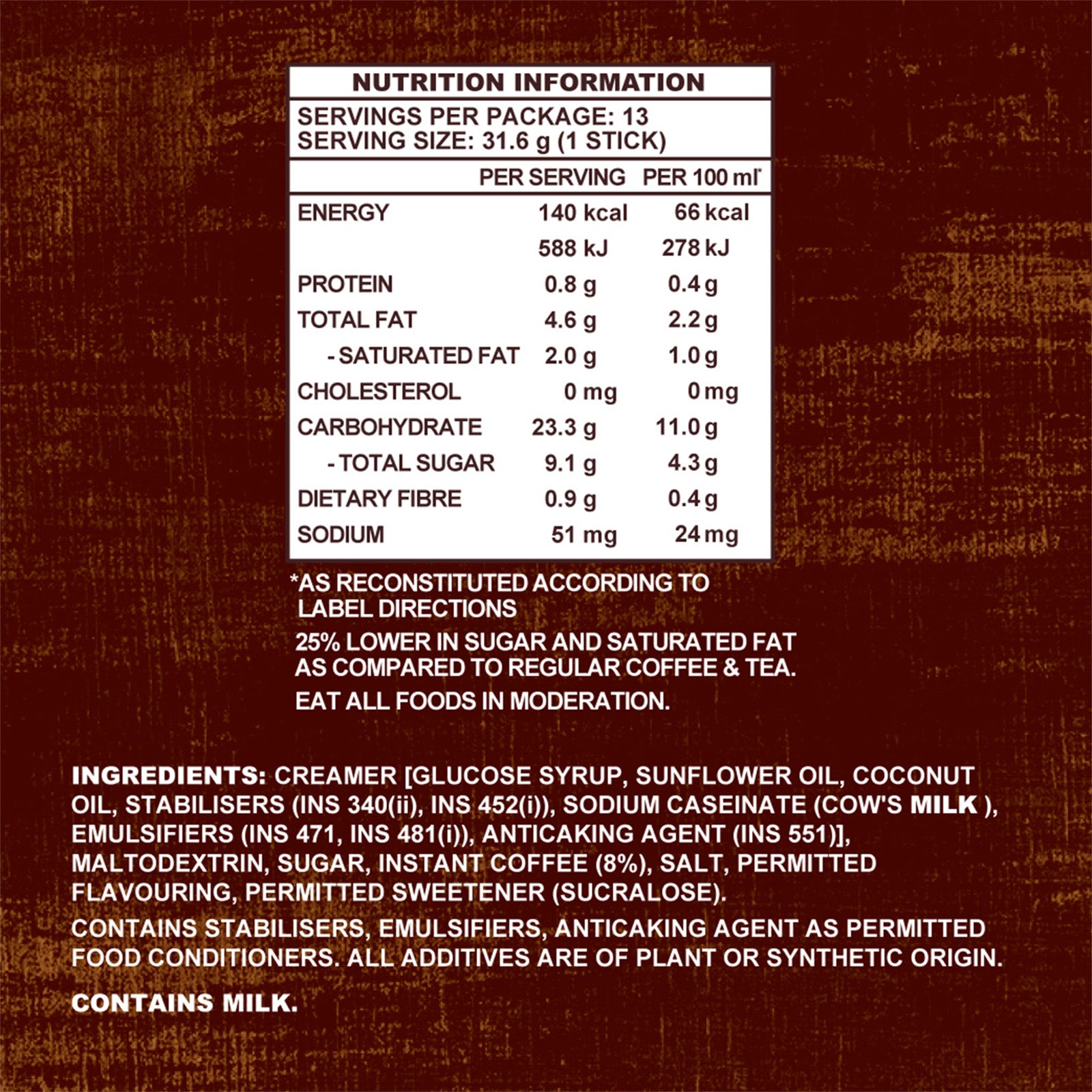 Old Town Classic Instant 3 in 1 Premix White Coffee 31.6g x 15
