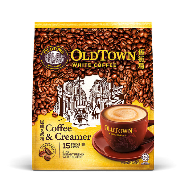 Old Town Coffee & Creamer Instant 2-in-1 Premix White Coffee 25g x 15