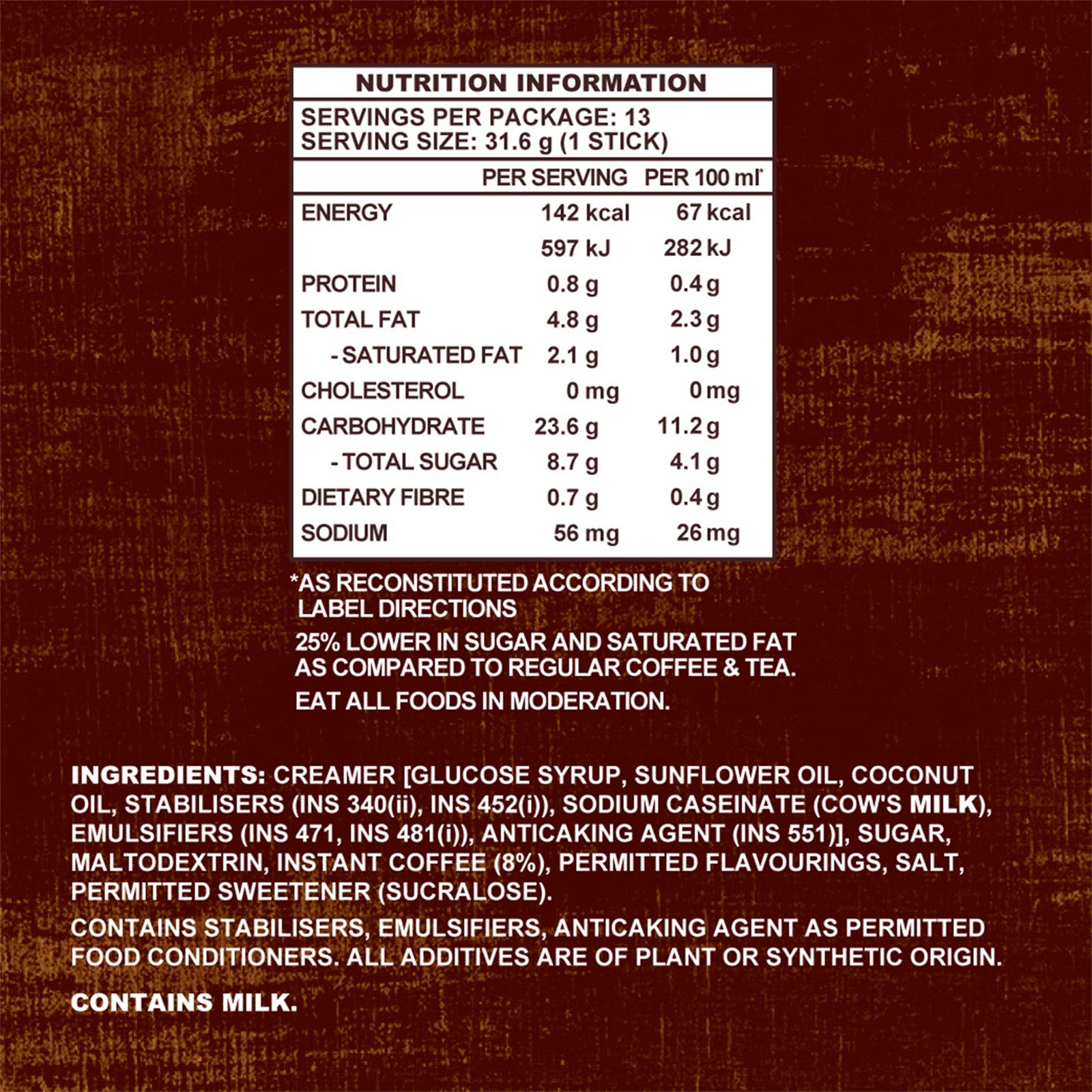 Old Town Hazelnut Flavoured Instant 3-in-1 Premix White Coffee 31.6g x 15