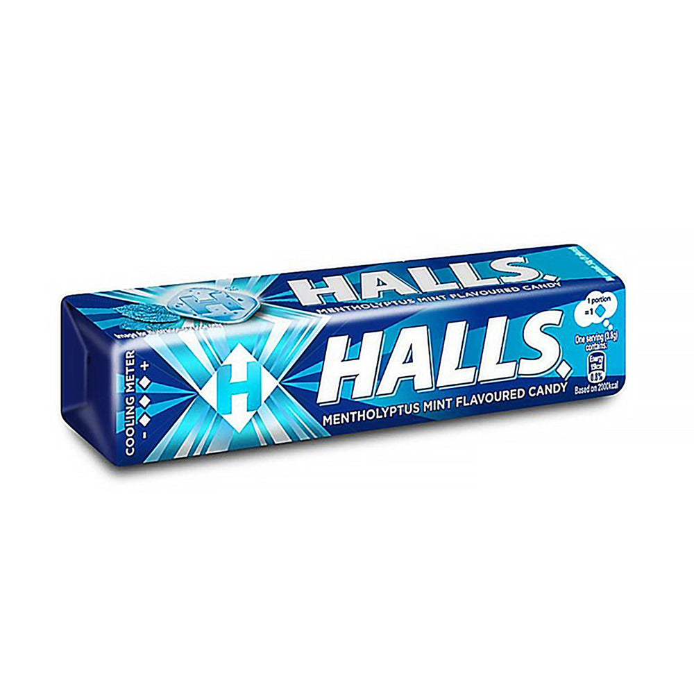 Halls Mentholyptus Mint Flavoured Candy 34g