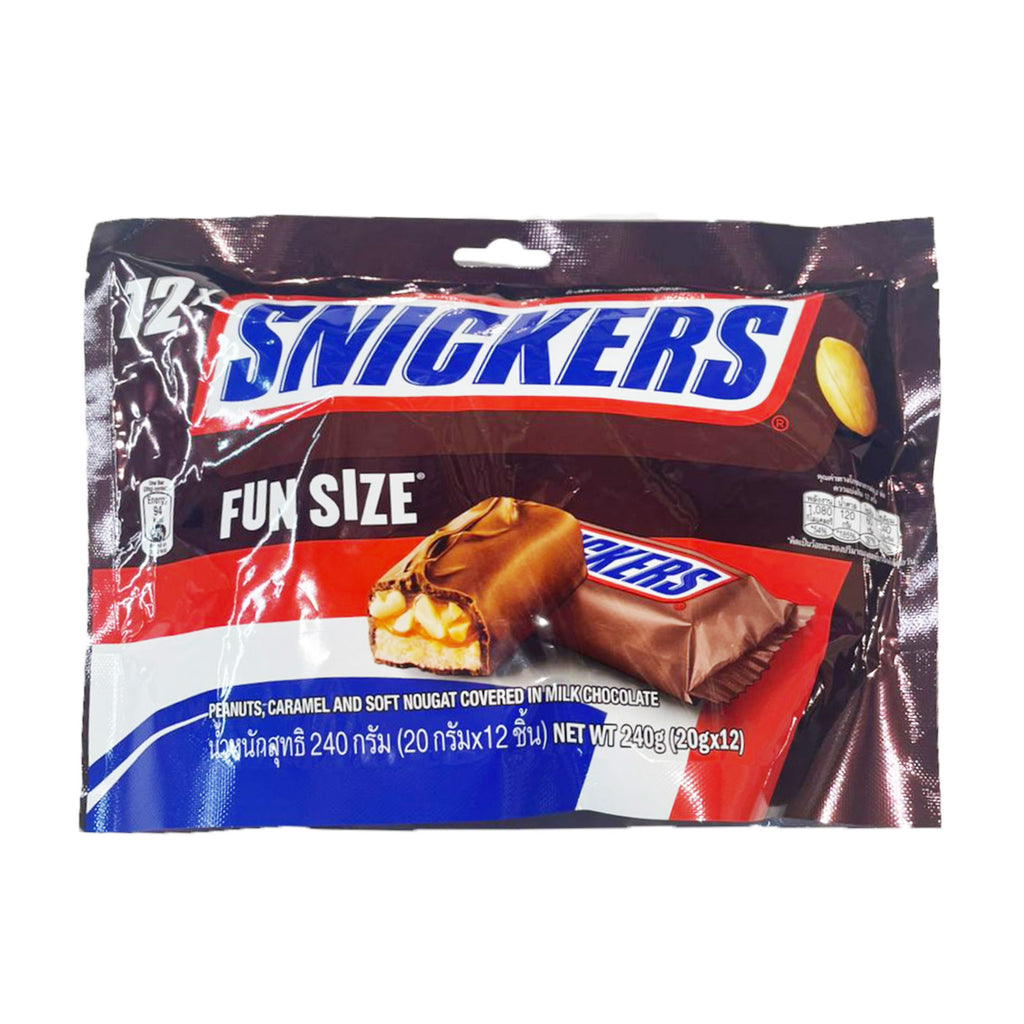 Snickers Fun Size Peanut Chocolate Bar 240g