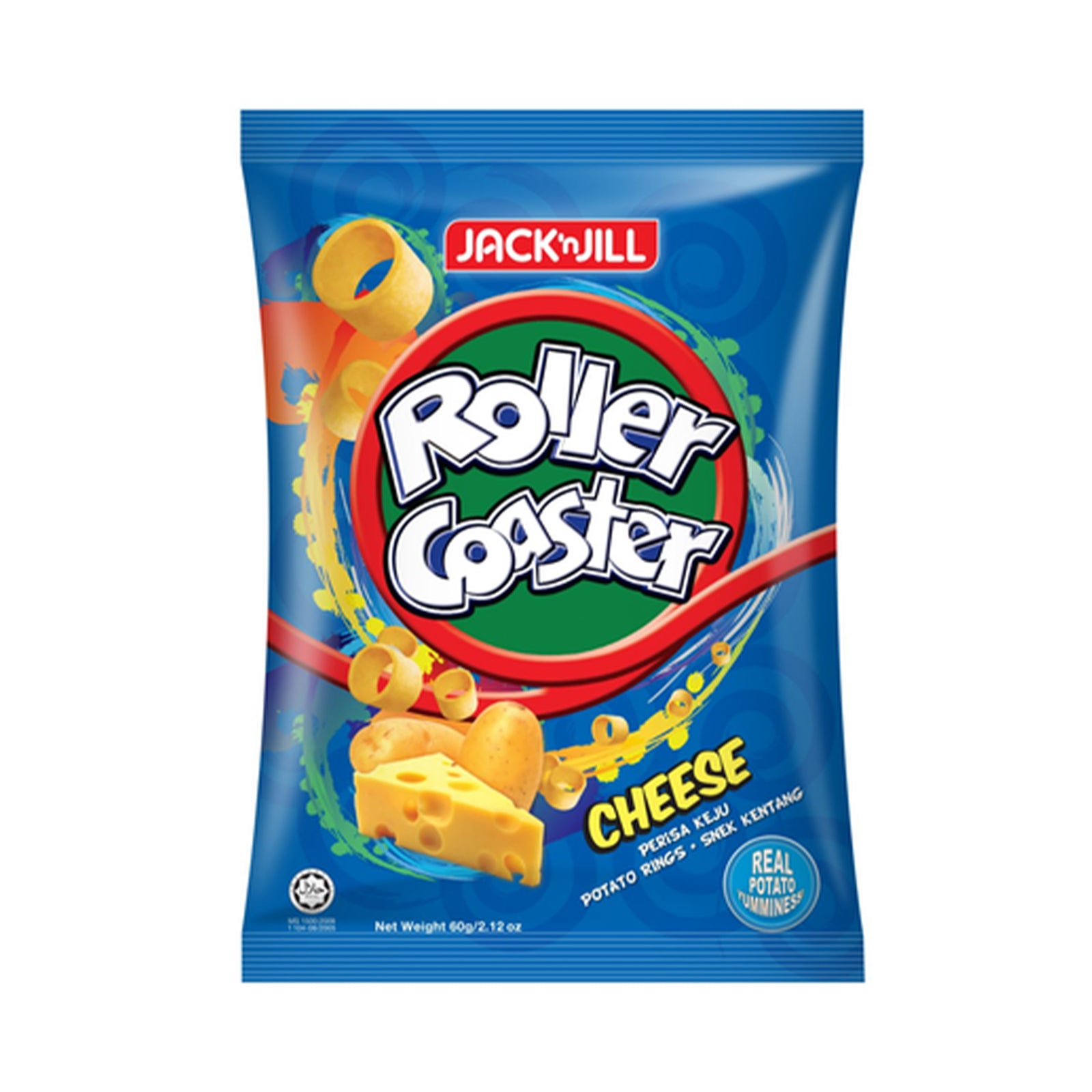 Roller Coaster Cheese Potato Rings 60g