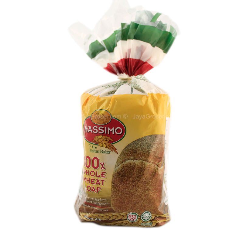 Massimo 100% Whole Wheat Loaf Bread 400g